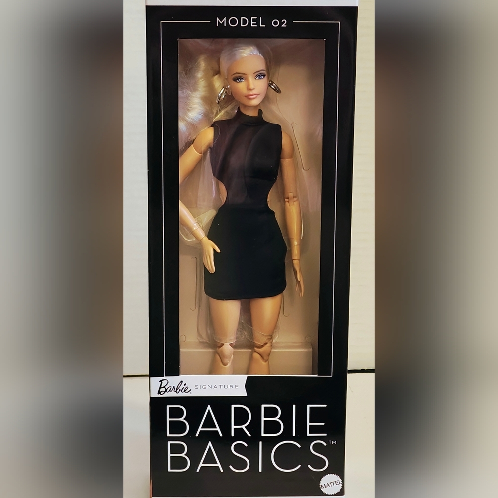 Barbie Basics Doll, Blonde Model 2  2025 Little Black Dress Series New In Box